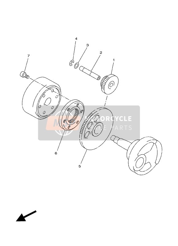 Yamaha YP250RA 2016 Starter 2 voor een 2016 Yamaha YP250RA